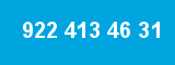 922 413 46 31 922 413 46 31